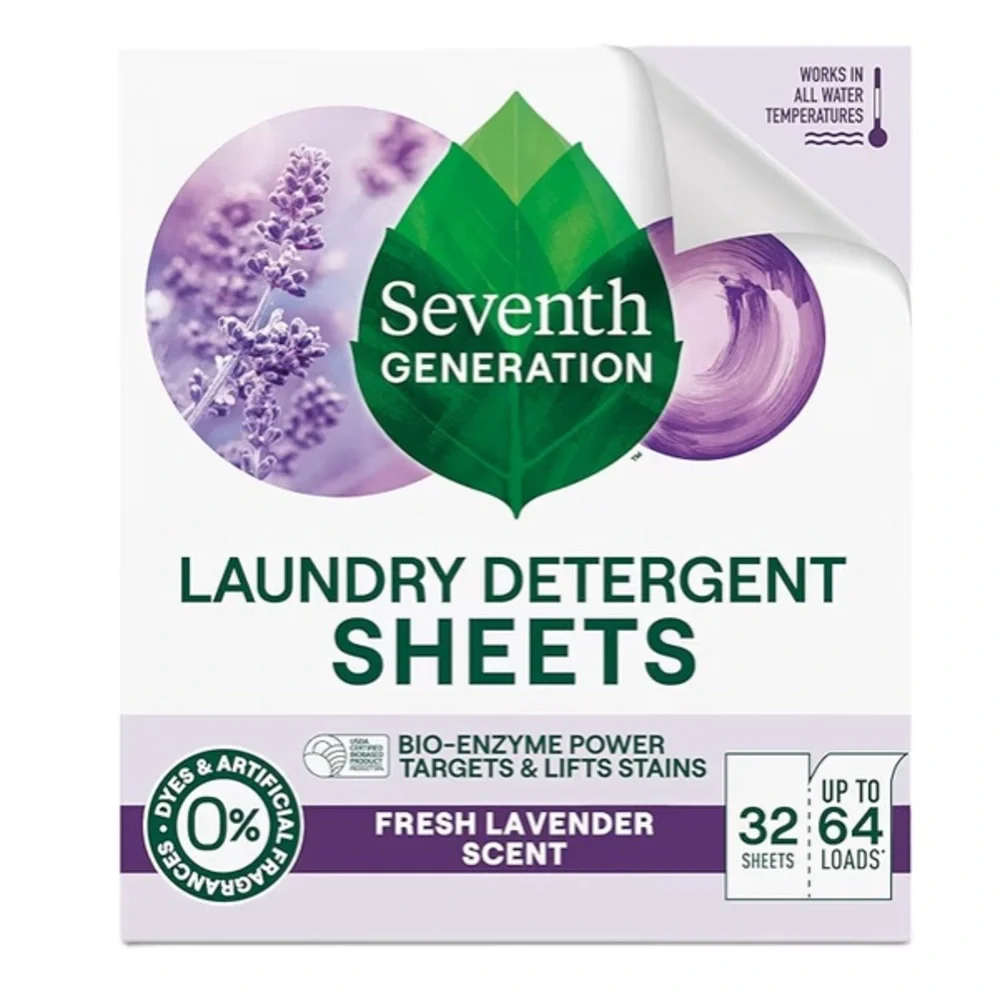 Seventh‎ Generation Laundry Detergent Sheets Fresh Lavender